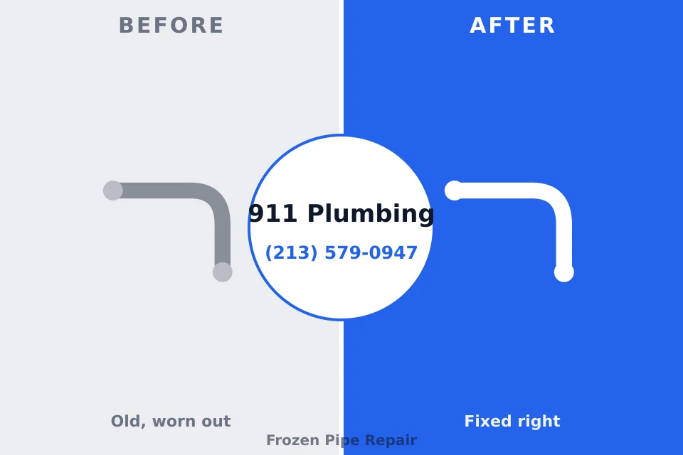 Before and after: plumbing company Triana, AL